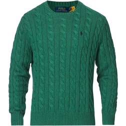 Polo Ralph Lauren Cable Crew Neck Pullover - Verano Green Heather