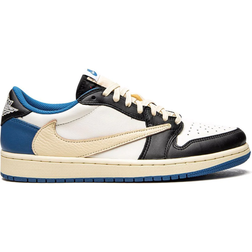 NIKE Air Jordan 1 Retro Low OG SP x Travis Scott x Fragment - Sail/Black/Military Blue/Shy Pink