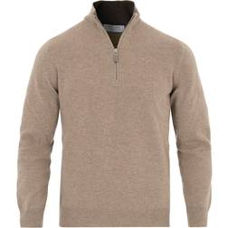 Gran sasso Wool/Cashmere Half Zip Beige