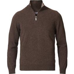 Gran sasso Wool/Cashmere Half Zip Brown