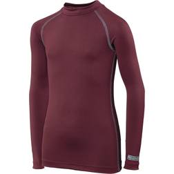 Rhino Boy's Long Sleeve Thermal Underwear Base Layer Vest Top - Maroon