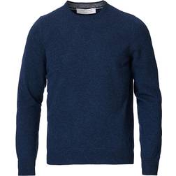 Gran sasso Wool/Cashmere Crew Neck Navy Melange