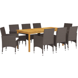 vidaXL 3067862 Essgruppe, 1 Tisch einschl. 8 Stühle