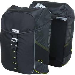 Basil Alforjas Miles Tarpaulin 34l Con Reflectante Cierre Click Negro/naranja