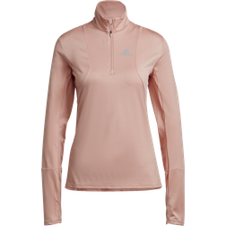 Adidas Own The Run 1/2 Zip T-shirt Women - Ambient Blush