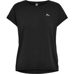 Only Aubree Ss Loose Training Tee - Black, Female