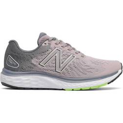 New Balance Fresh Foam 680v7 W - Logwood with Ocean Grey and Bleached Lime Glo