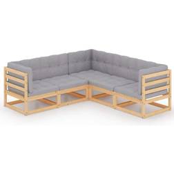 vidaXL 3076604 Loungeset, Bord inkl. 5 Soffor