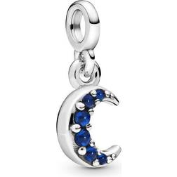 Pandora My Moon Micro Dangle Charm - Silver/Blue