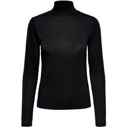 Only Lela Life High Neck Top - Black