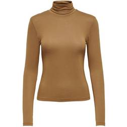 Only Lela Life High Neck Top - Brun/Toasted Coconut