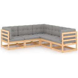 vidaXL 3076774 Loungeset, Bord inkl. 5 Soffor