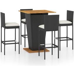 vidaXL 3064860 Bargruppe, 1 Tisch einschl. 4 Stühle