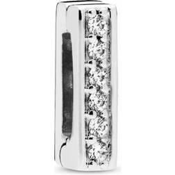 Pandora Sparkling Clip Charm - Silver/Transparent