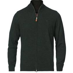 Morris Morris Merino Zip Cardigan - Green