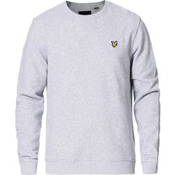 Lyle & Scott Crew Neck Cotton Sweatershirt Light Grey Marl