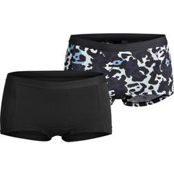 Björn Borg Cotton Stretch Minishorts 2-pack - Black/Blue