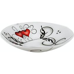 Nybro Crystal Crystal Ink Heart Uppläggningsfat 30cm
