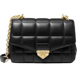 Michael Kors SoHo Large Quilted Leather Shoulder Bag - Black