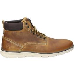 Jack & Jones Hiking Inspired Leather Boot - Brown/Honey