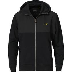 Lyle & Scott Softshell Jersey Zip Hoodie - Jet Black