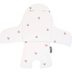 Childhome Cuscino di seduta Evolu Hearts bianco