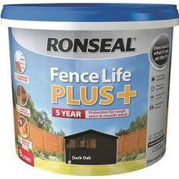 Ronseal Fence Life Plus Wood Paint Brown 9L