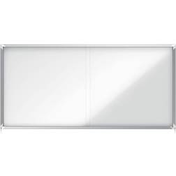 Nobo Premium Plus Magnetic Lockable Notice Board Sliding Door 27xA4