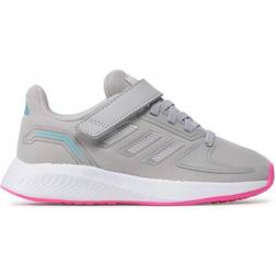 Adidas Kid's Runfalcon 2.0 - Grey Two/Silver Metallic/Screaming Pink