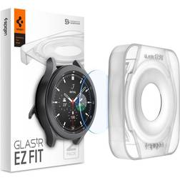 Spigen EZ Fit GLAS.tR Screen Protector for Galaxy Watch 4 Classic 46mm 2-Pack