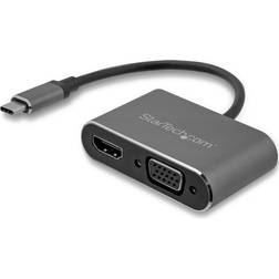 StarTech USB C-HDMI/VGA M-F 0.5ft