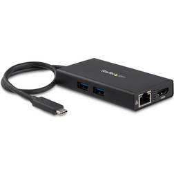 StarTech USB C-2xUSB A/HDMI/RJ45/USB C M-F 1.1ft