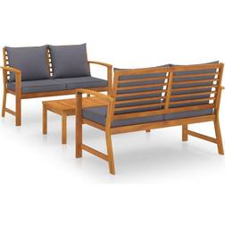 vidaXL 3057789 Outdoor Lounge Set, 1 Table incl. 2 Sofas