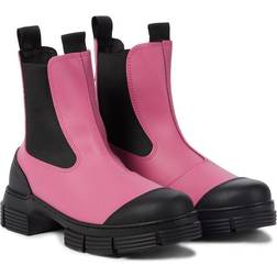 Ganni Recycled Rubber Chelsea Boots - Pink