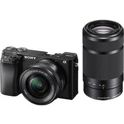 Sony Fotocamera Mirrorless A6100 16-50mm 55-210mm (black)