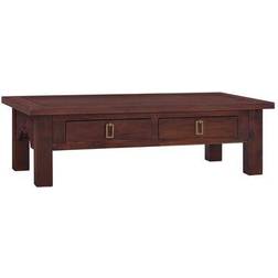 vidaXL Solid Mahogany Couchtisch 50x100cm