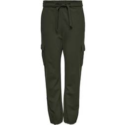 Only Poptrash Cargo Trousers - Green / Forest Night