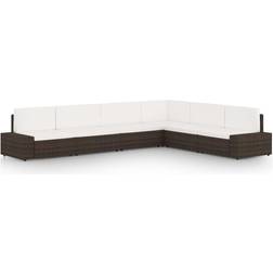 vidaXL 3067158 Lounge-Set, Tisch einschl. 6 Sofas