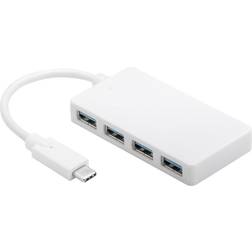 MicroConnect USB C-4xUSB A M-F Adapter