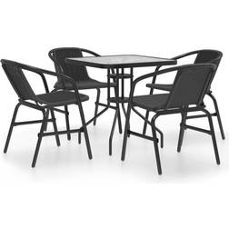 vidaXL 3080090 Ensemble repas de patio, 1 Table incluse 4 Chaises