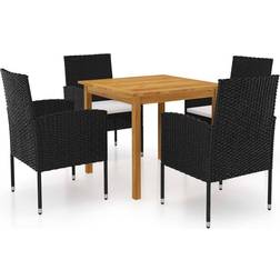 vidaXL 3067741 Ensemble repas de patio, 1 Table incluse 4 Chaises