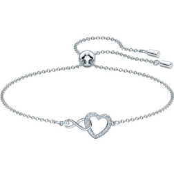 Swarovski Infinity Heart Bracelet - Silver/Transparent