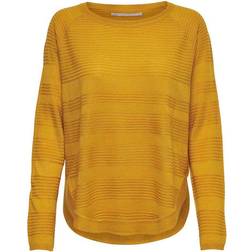 Only Caviar L/S Pullover Knt Yellow Female