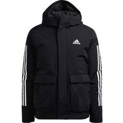 Adidas Utilitas 3-Stripes Hooded Jacket Unisex - Black