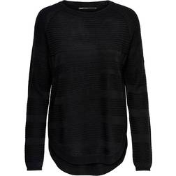 Only Caviar L/S Pullover Knt - Black - Female