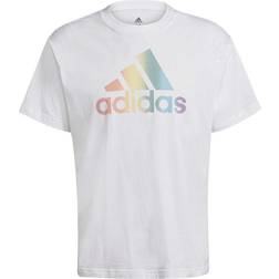 adidas Pride Logo Graphic T-shirt Unisex - White/Multicolor