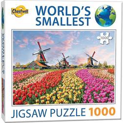 Cheatwell The World's Smallest Puzzle Dutch Windmills 1000 Pieces