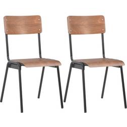 vidaXL - Kitchen Chair 85.5cm 2pcs