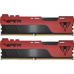 Patriot Mémoire RAM Memory Viper Elite II PVE2416G320C8K 16Go (8x2Go) DDR4 3200MHz C18 Noir Rouge