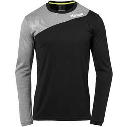 Kempa Core 2.0 Long Sleeve T-shirt - Black/Dark Grey Melange